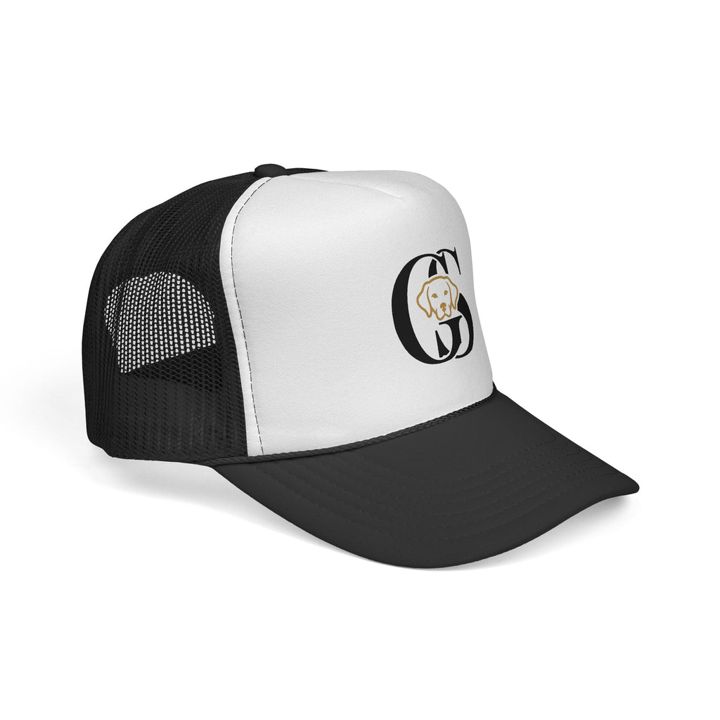 Dog Monogram Trucker Cap — Personalized Pet Initial Hat