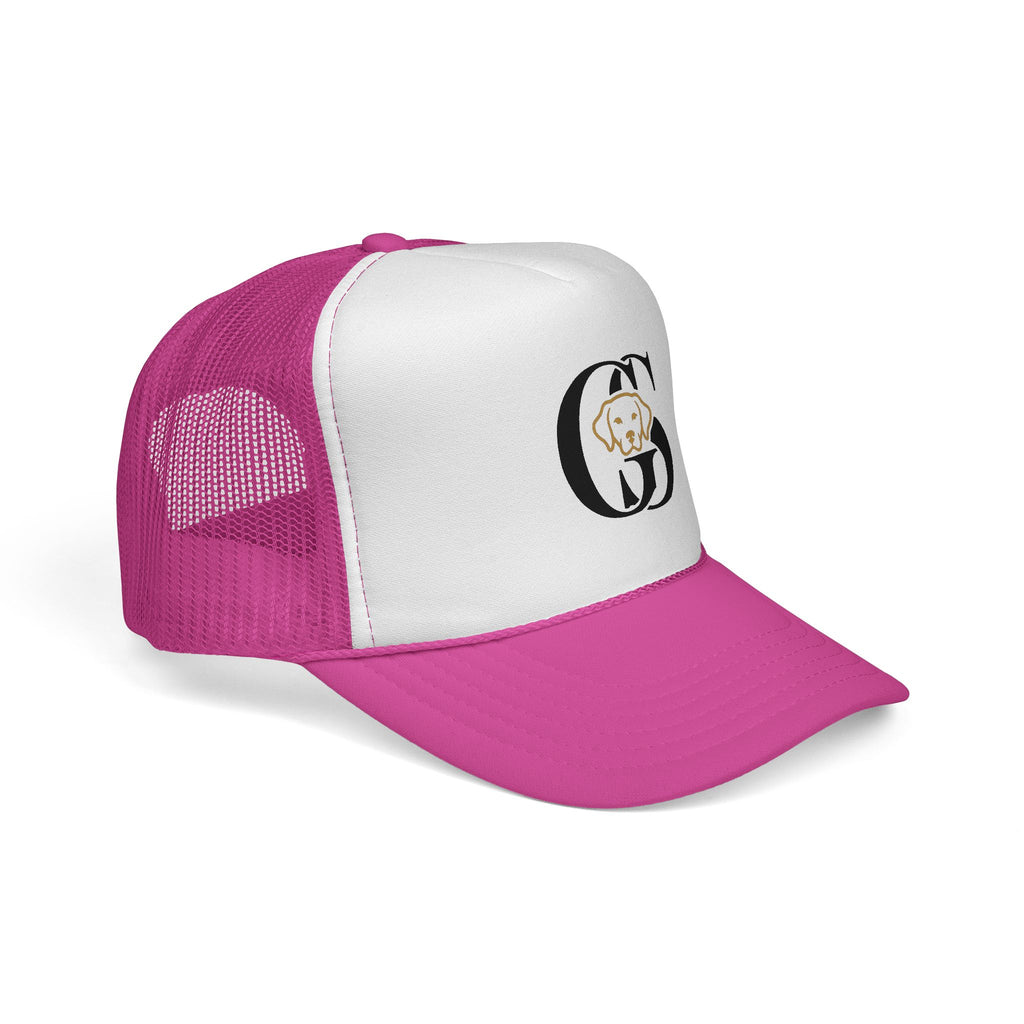 Dog Monogram Trucker Cap — Personalized Pet Initial Hat