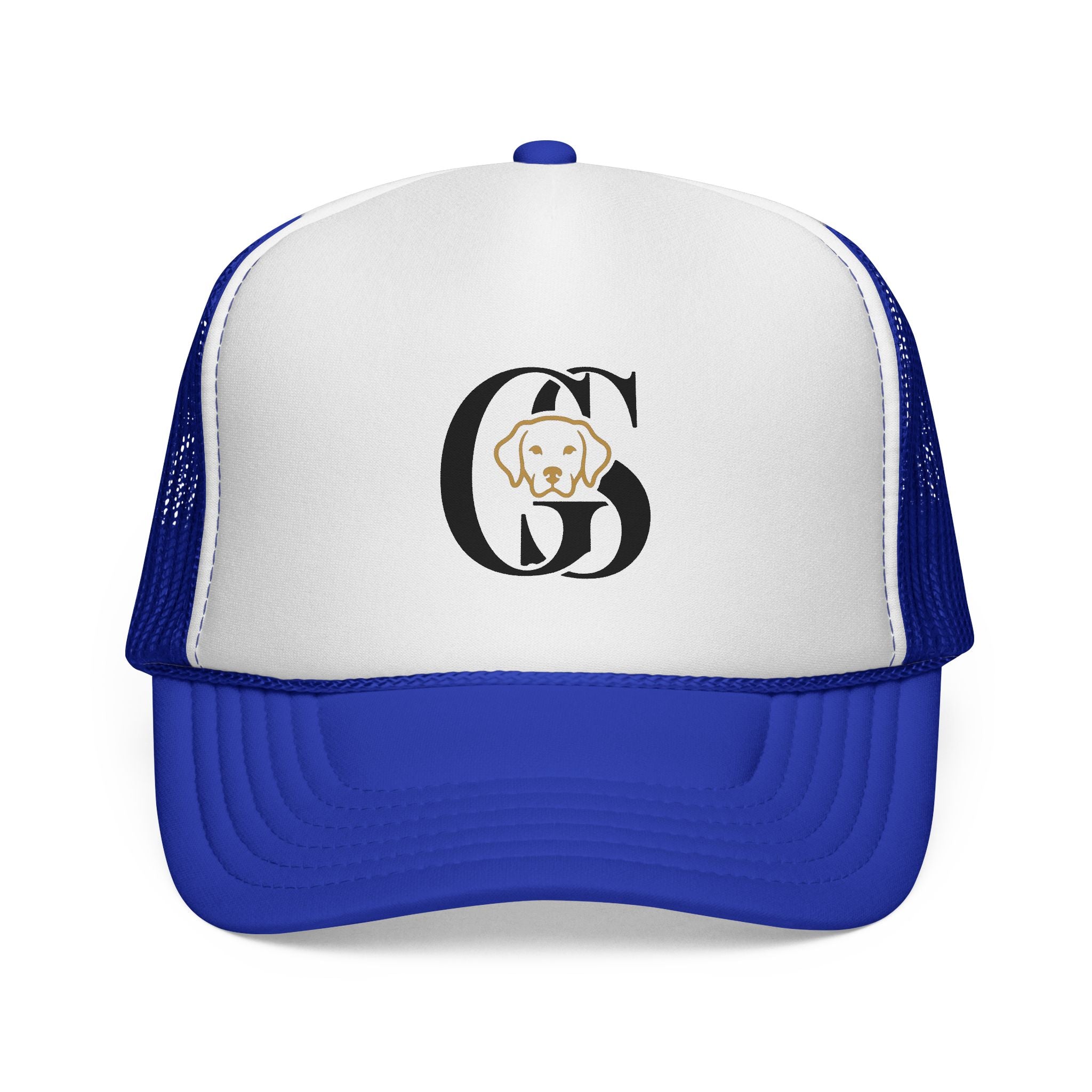 Dog Monogram Trucker Cap — Personalized Pet Initial Hat