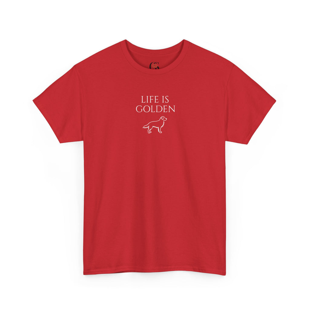 Life Is Golden Golden Retriever Tee