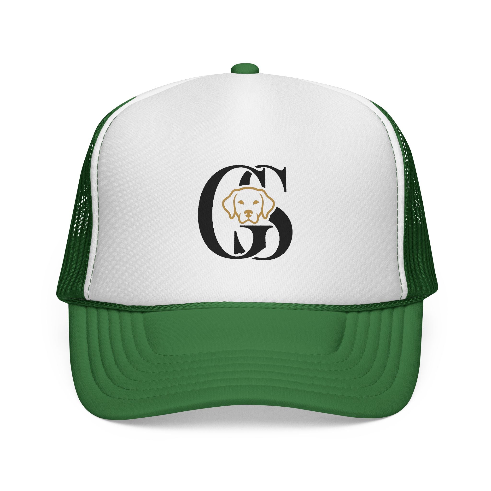 Dog Monogram Trucker Cap — Personalized Pet Initial Hat