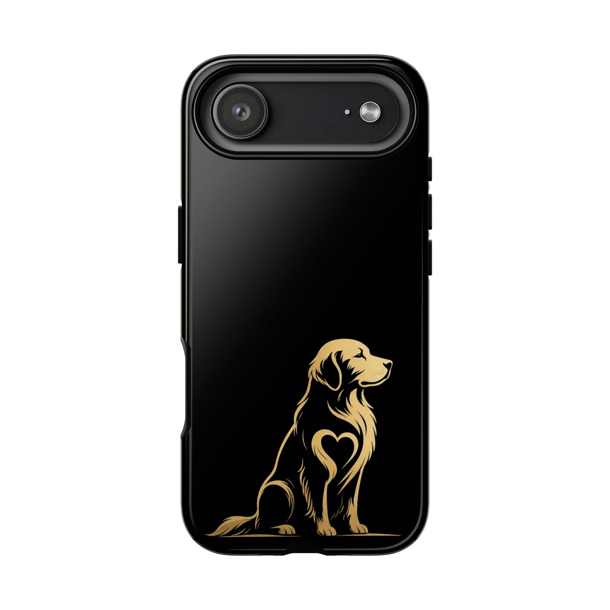 Golden Retriever Heart Phone Case