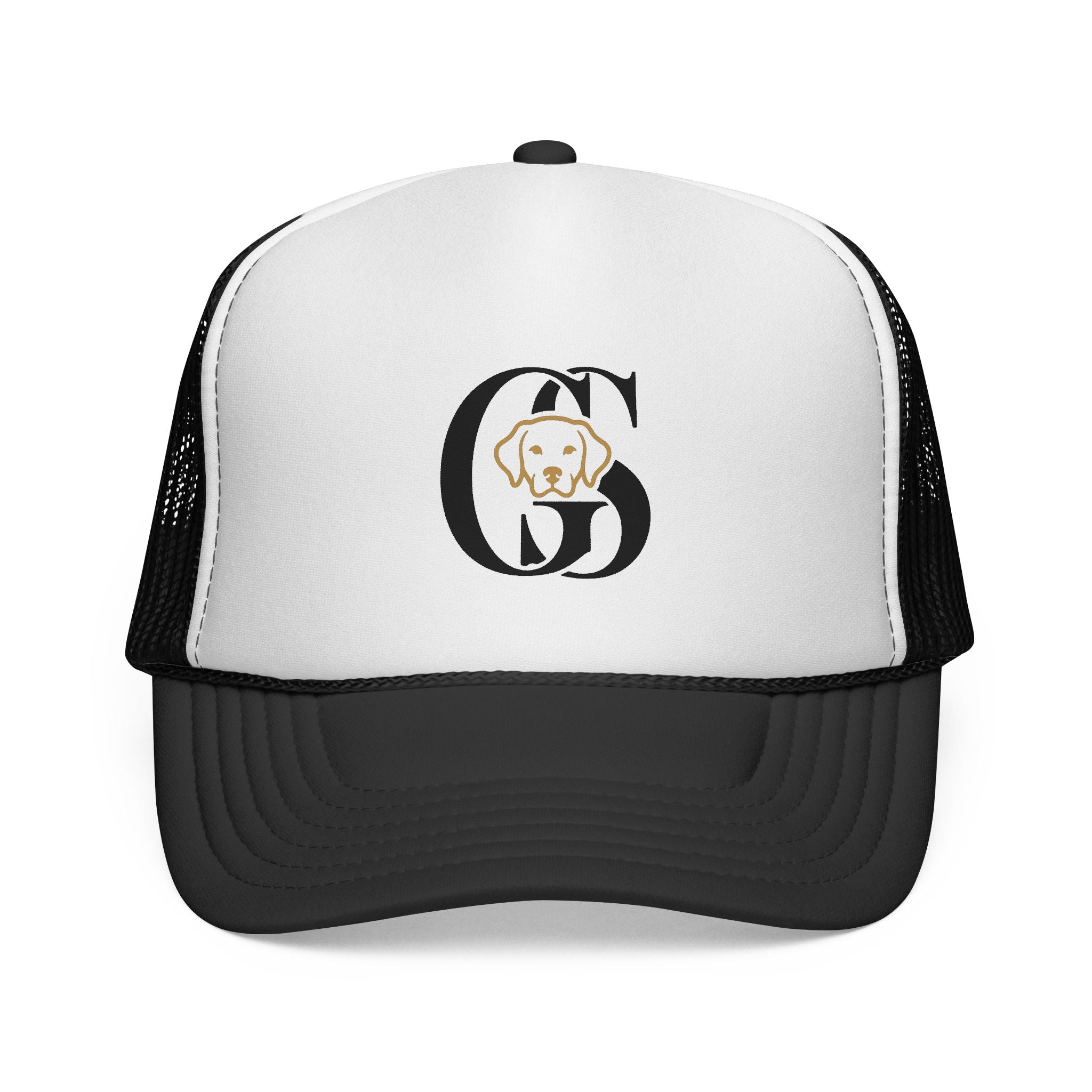 Dog Monogram Trucker Cap — Personalized Pet Initial Hat