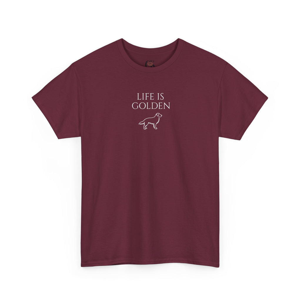 Life Is Golden Golden Retriever Tee