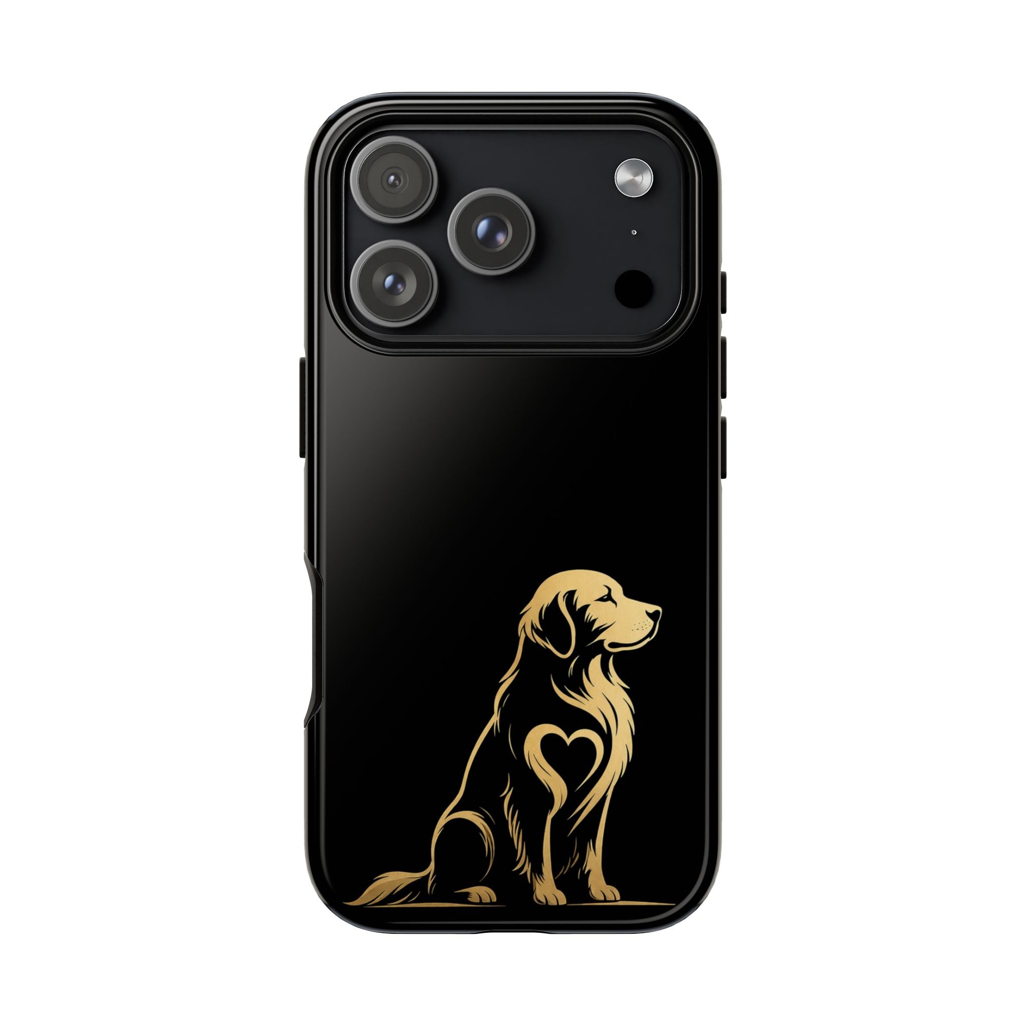 Golden Retriever Heart Phone Case