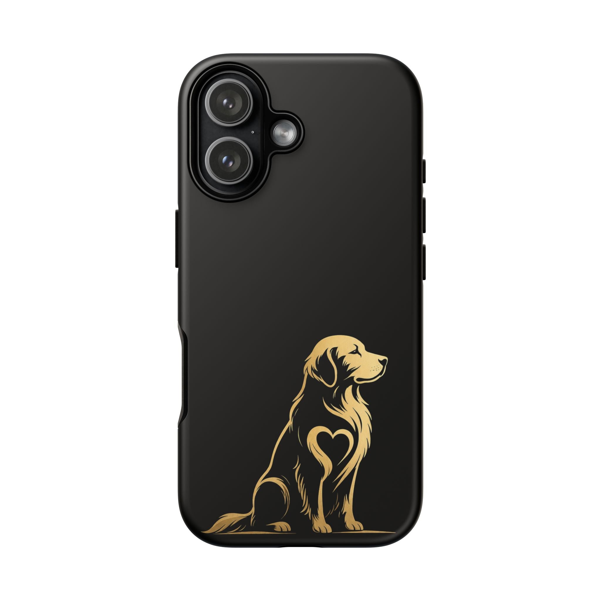 Golden Retriever Heart Phone Case