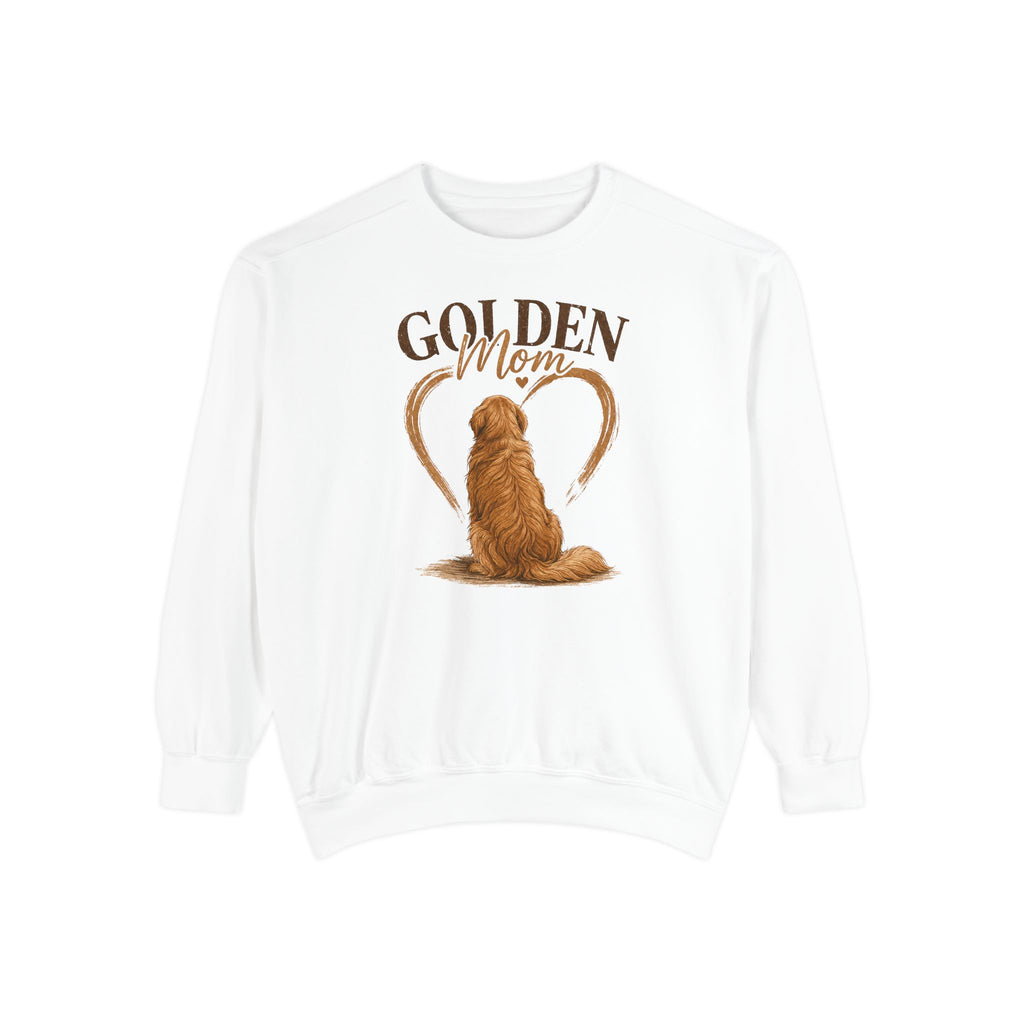 Golden Retriever Mom Sweatshirt — "Golden Mom" Dog Lover Crewneck