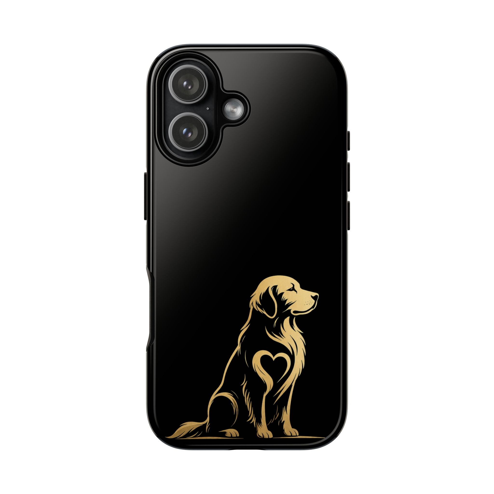Golden Retriever Heart Phone Case