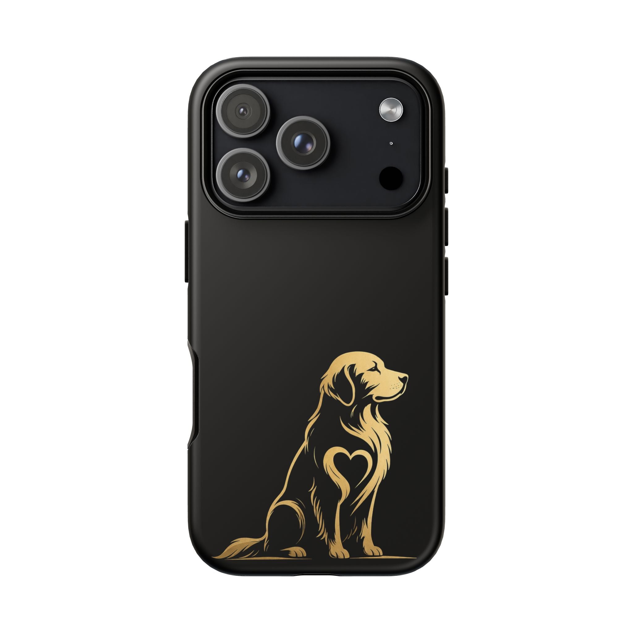 Golden Retriever Heart Phone Case