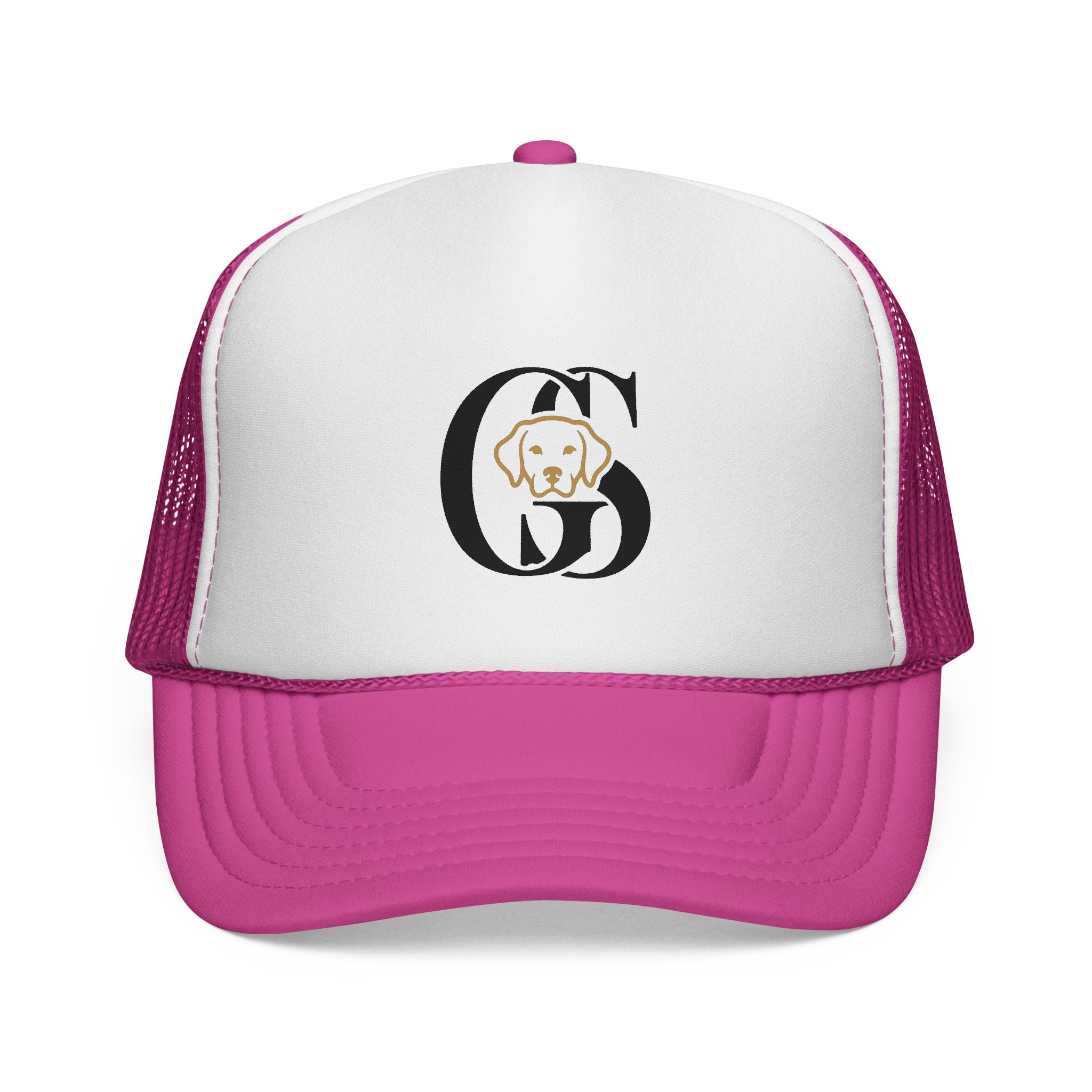 Dog Monogram Trucker Cap — Personalized Pet Initial Hat