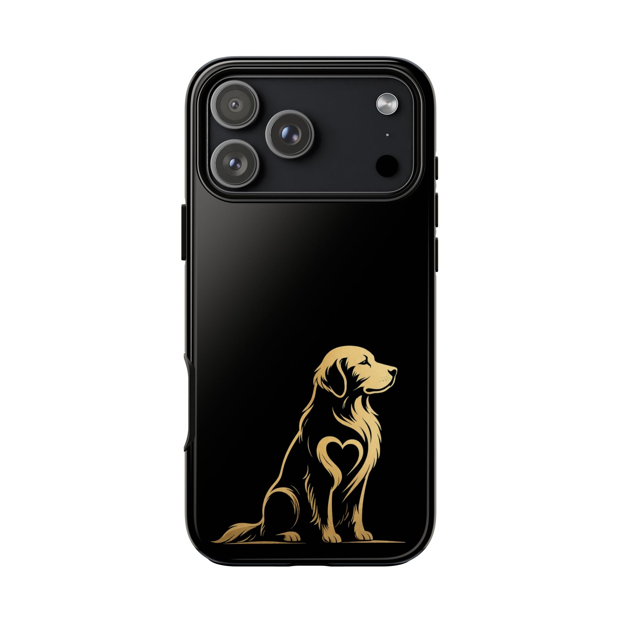 Golden Retriever Heart Phone Case