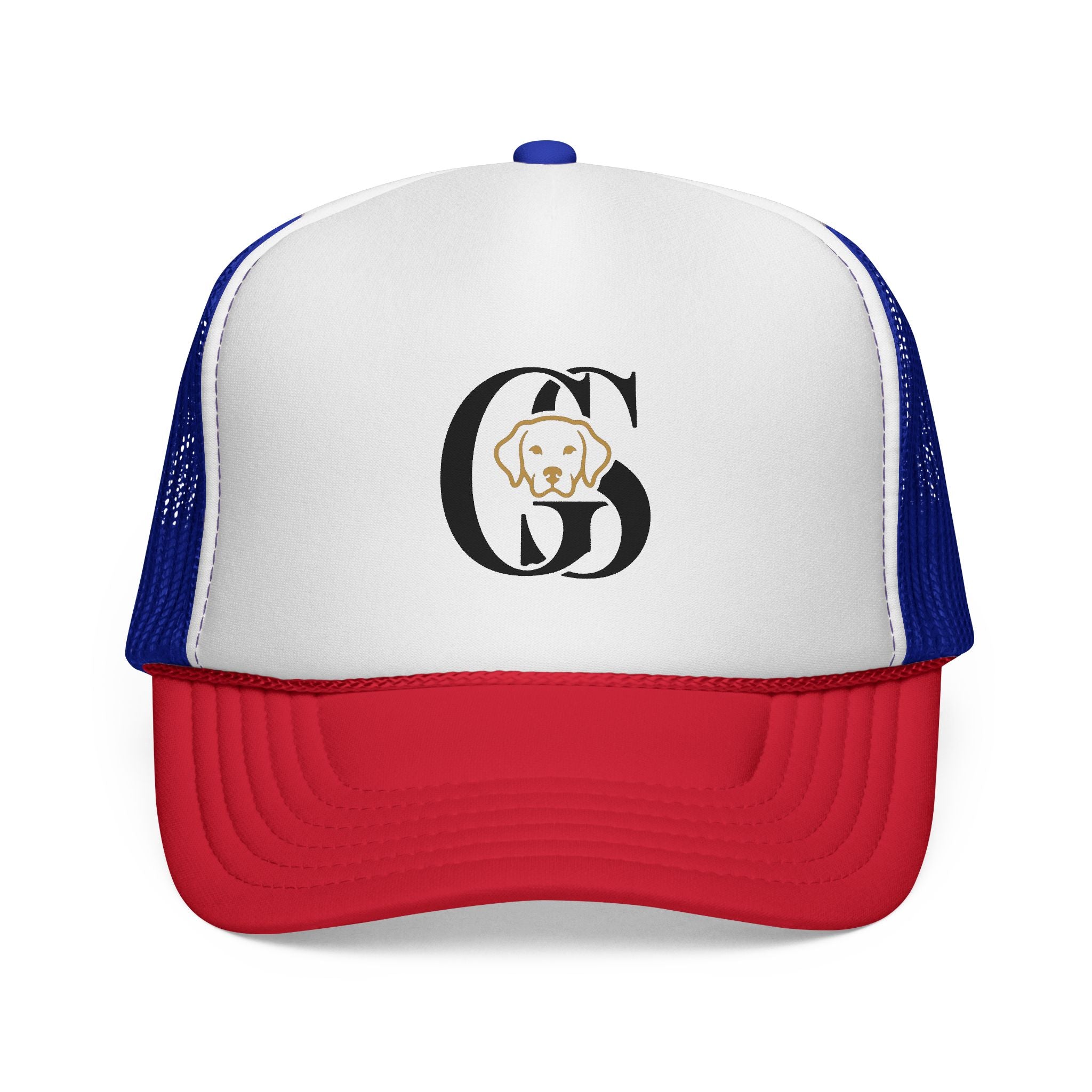 Dog Monogram Trucker Cap — Personalized Pet Initial Hat