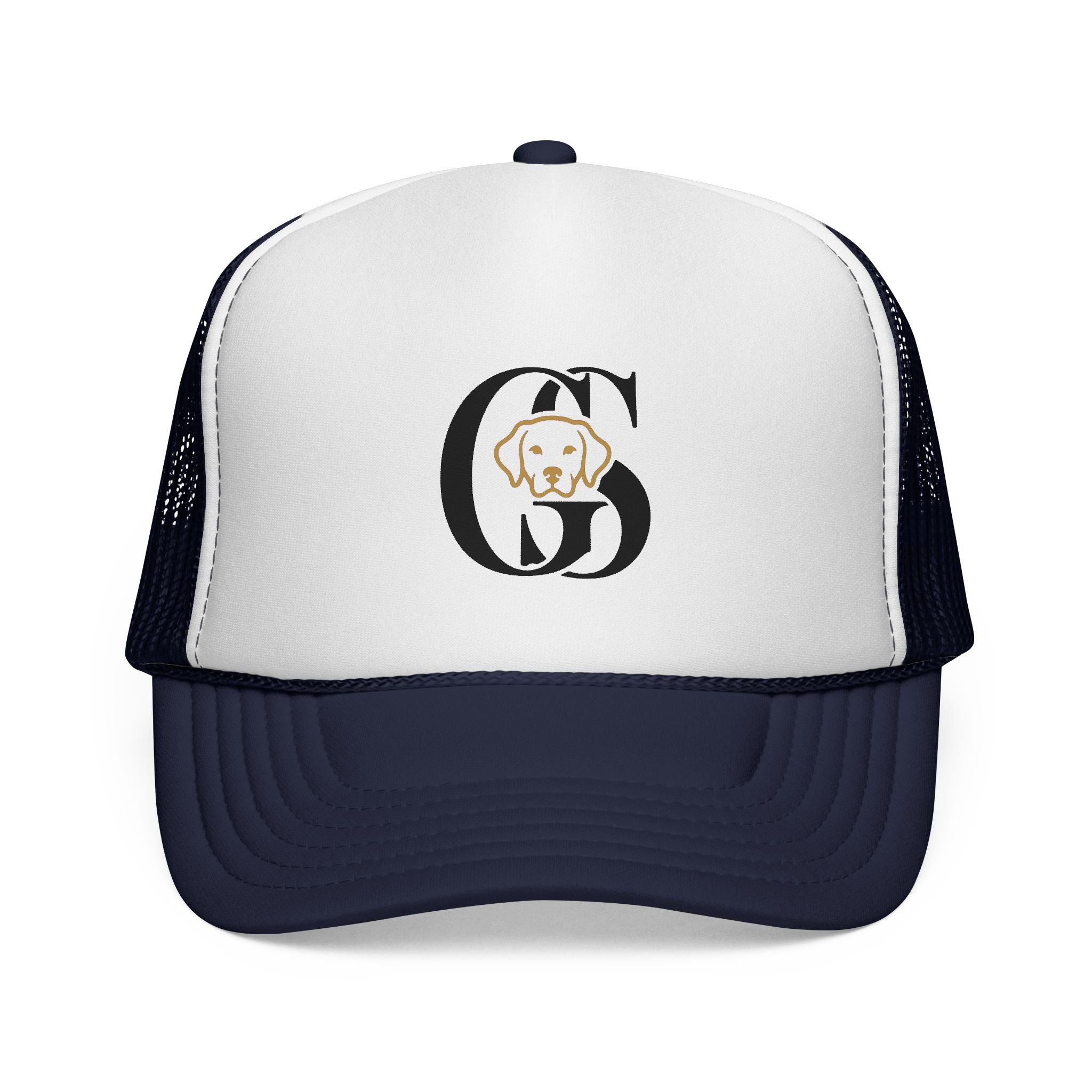 Dog Monogram Trucker Cap — Personalized Pet Initial Hat